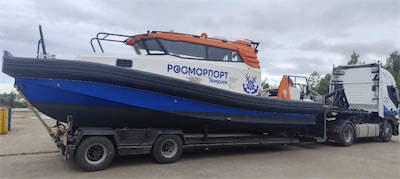 Доставка служебного катера в порт Темрюк