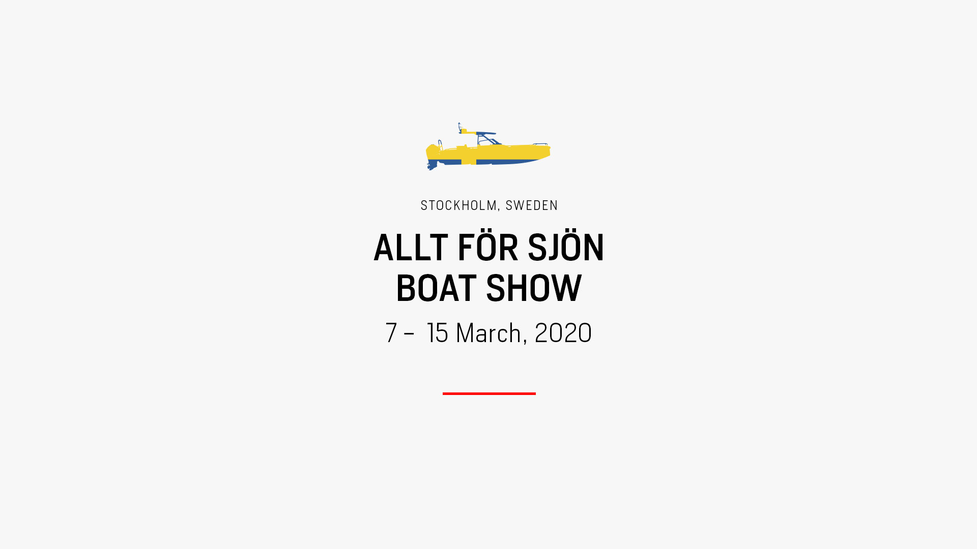 Stockholm International Boat Show 2020