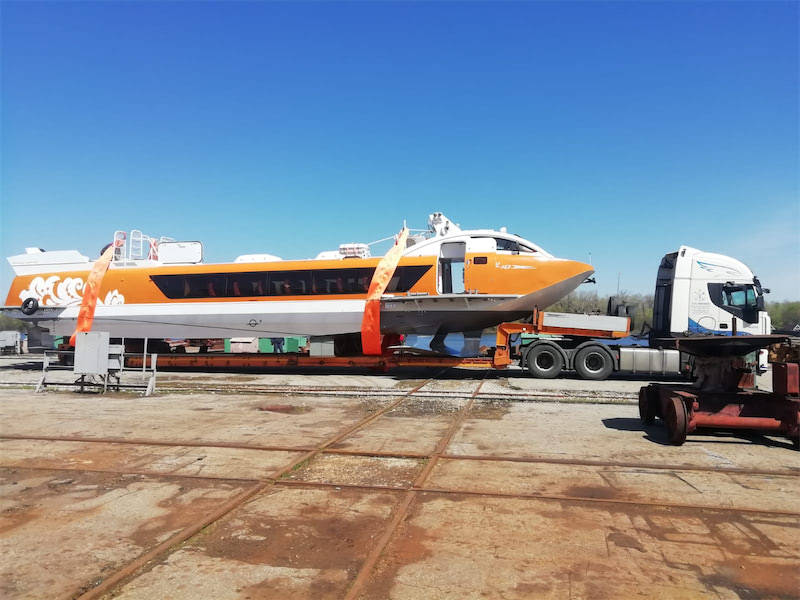 Перевозка катера на подводных крыльях в Самару